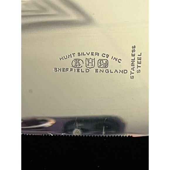 Hunt Silver Co. Sheffield England Stainless Blade SS Handle Cake/Pie Server - Picture 3 of 6
